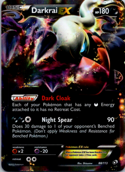 Darkrai EX Ultra Rare Legendary Treasures 88/113 Pokemon TCG LP-NM - Image 1
