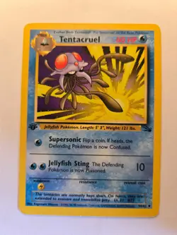Tentacruel [1st Edition] #44 Pokemon Fossil HP - Image 1