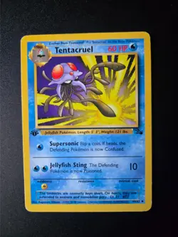 Tentacruel [1st Edition] #44 Pokemon Fossil HP - Image 3