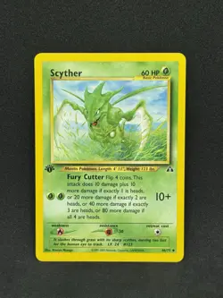 Pokemon Neo Discovery Scyther 46/75 1st Edition MINT - Image 1