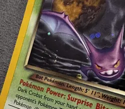 Pokemon Dark Crobat 2/105 Neo Destiny Unlimited Holo HP-Damaged - SWIRL - Image 3
