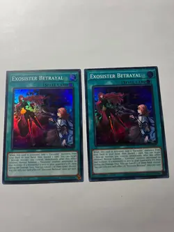 2X Yugioh Exosister Betrayal BPRO-EN066 Super Rare 1st Edition NM - Image 1