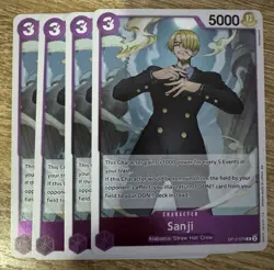 4 x One Piece TCG OP12-070 Rare (R) Sanji NM English (Playset) - Image 1