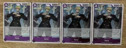 4 x One Piece TCG OP12-070 Rare (R) Sanji NM English (Playset) - Image 3
