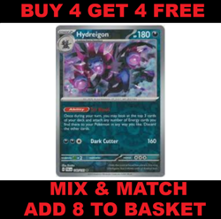 Hydreigon 140/193 Reverse Holo Rare Paldea Evolved Near Mint Pokemon Card - Image 1
