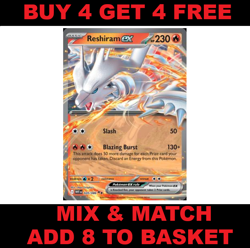 Reshiram EX 020/086 White Flare B&W Near Mint Pokemon Card ENGLISH - Image 1