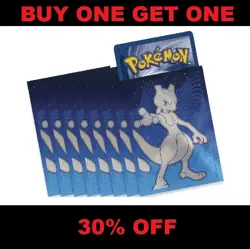 1 x 65 pack New Sealed Pokemon GO ETB Mewtwo card sleeves - Image 1