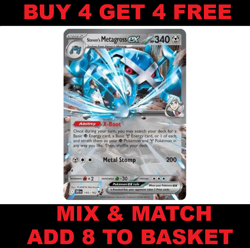 Steven's Metagross 145/182 Destined Rivals DRI Near Mint Pokemon Card - Image 1
