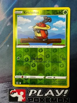 Kricketot 010/159 Reverse Holo SWSH Crown Zenith Pokemon TCG Card NM + Cardsaver - Image 1