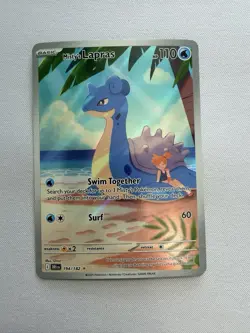 Pokemon TCG Misty's Lapras Illustration Rare Card 194/182 Destined Rivals - Image 1