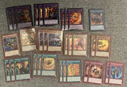 Yugioh Flame Swordsman Deck Core, 3x Fighting Flame Sword, 33 Cards in Total - Image 1