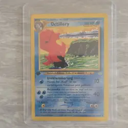 Pokemon Octillery 1st Edition German 34/64 Stage 1 80 HP Water Type 2000 Card - Image 1