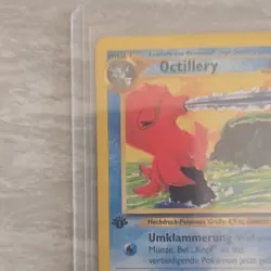 Pokemon Octillery 1st Edition German 34/64 Stage 1 80 HP Water Type 2000 Card - Image 2
