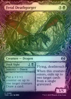 🔮Feral Deathgorger // Dusk Sight #298 - Foil - Tarkir: Dragonstorm (TDM) - MTG - Image 1