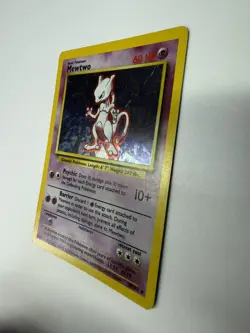 Pokemon TCG Mewtwo Base Set 10/102 Holo Unlimited Holo Rare MP - Image 2