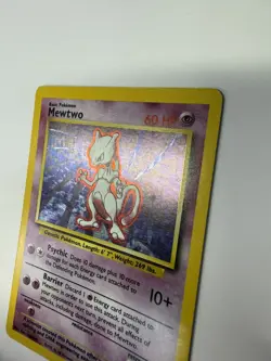 Pokemon TCG Mewtwo Base Set 10/102 Holo Unlimited Holo Rare MP - Image 3
