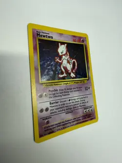 Pokemon TCG Mewtwo Base Set 10/102 Holo Unlimited Holo Rare MP - Image 4