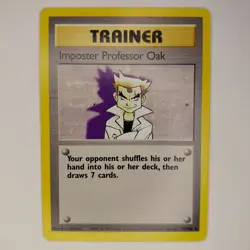 73/102 IMPOSTER PROFESSOR OAK Base Set Pokemon Trading Card Rare - Image 1