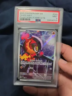 2025 POKEMON Phantasmal Flames #022 CHARCADET PSA 9 PROMO - Image 4