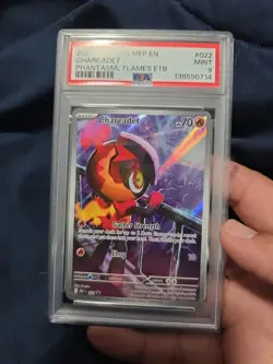 2025 POKEMON Phantasmal Flames #022 CHARCADET PSA 9 PROMO - Image 5