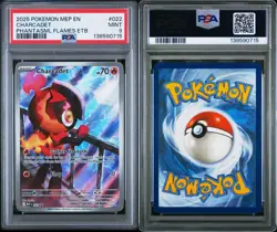 2025 POKEMON Phantasmal Flames #022 CHARCADET PSA 9 PROMO - Image 3