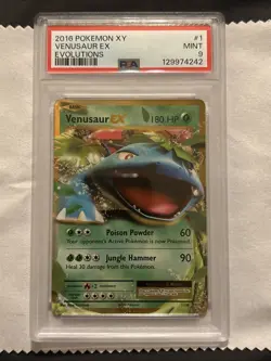 PSA 9 MINT Venusaur EX 1/108 – 2016 Pokemon XY Evolutions - Image 1