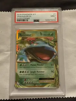 PSA 9 MINT Venusaur EX 1/108 – 2016 Pokemon XY Evolutions - Image 4