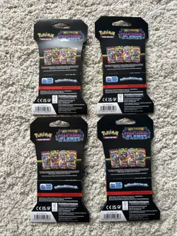 Sealed! Pokemon Mega Evolution Phantasmal Flames Sleeved Booster Pack X4 - Image 2