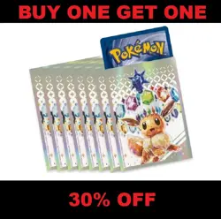 1 x 65 pack New Sealed Prismatic Evolutions Eevee ETB card sleeves Pokemon Card - Image 1