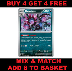 Hydreigon 140/193 Holo Rare Paldea Evolved Near Mint Pokemon Card - Image 1