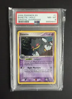 PSA 8 Pokemon Crystal Guardians Banette Holo 1/100 NM-Mint - Image 1
