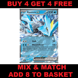 Kyurem EX 028/086 Black Bolt B&W Near Mint Pokemon Card - Image 1
