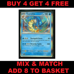 Gyarados 043/193 Holo Rare Paldea Evolved Near Mint Pokemon Card - Image 1