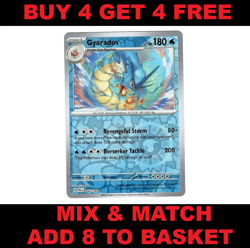Gyarados 043/193 Reverse Holo Rare Paldea Evolved Near Mint Pokemon Card - Image 1