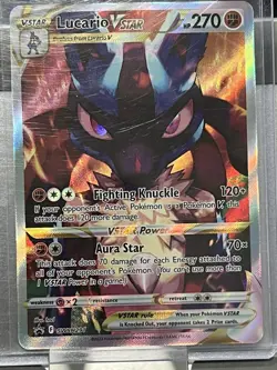 Lucario Full Art VSTAR SWSH291 Holo Black Star Promo Pokemon TCG NM - Image 3