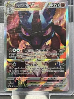 Lucario Full Art VSTAR SWSH291 Holo Black Star Promo Pokemon TCG NM - Image 5