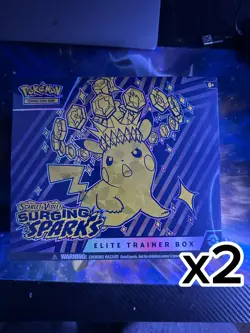 Surging Sparks - Pokemon TCG Scarlet & Violet Elite Trainer Box ETB Sealed NEW - Image 1