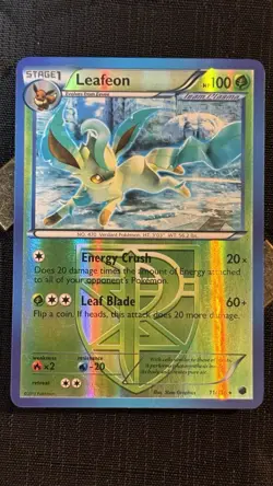 Leafeon - (BW Plasma Freeze) 011/116 Deck Exclusives Holo @ 2013 Pokemon - Image 1
