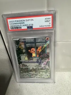 2023 Pokemon SVP en Charmander Obsidian Flames ETB #044 PSA 9 - Image 1