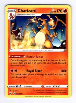 Charizard SWSH04: Vivid Voltage #025 (2020) Rare NM Pokemon - Image 1