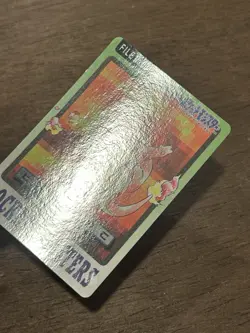 Charmander File No. 004 Carddass Japanese Pokemon Pocket Monsters 1997 Glossy - Image 2