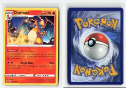 CHARIZARD 025/185 VIVID VOLTAGE NON HOLO RARE POKEMON TCG NM - Image 3