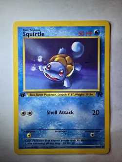 Pokemon TCG Squirtle Team Rockets 1st Edition 68/82 Near Mint - Image 1