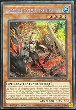 Yu-Gi-Oh! - Incredible Ecclesia, the Virtuous - (MP22-EN188) 1st Ed, PSR, NM - Image 1