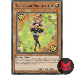 Yugioh Trickstar Nightshade FLOD-EN006 Common 1st Edition NM - Image 1