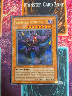 Yu-Gi-Oh! Vampire Genesis SD2-EN001 Ultra Rare 1st Edition NM/LP - Image 1