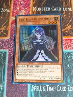 Yu-Gi-Oh! Ghost Belle & Haunted Mansion RA01-EN011 Super Rare 1st Edition NM - Image 1