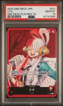 PSA 10 One Piece Japanese UTA P-011 Film Red - Image 1