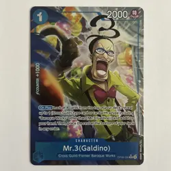 Mr.3(Galdino) (Alternate Art) OP09-056 Premium Booster -The Best- Vol. 2 Foil NM - Image 1