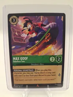 Lorcana Fabled Max Goof Rebellious Teen 75/204 EN 9 - Image 1